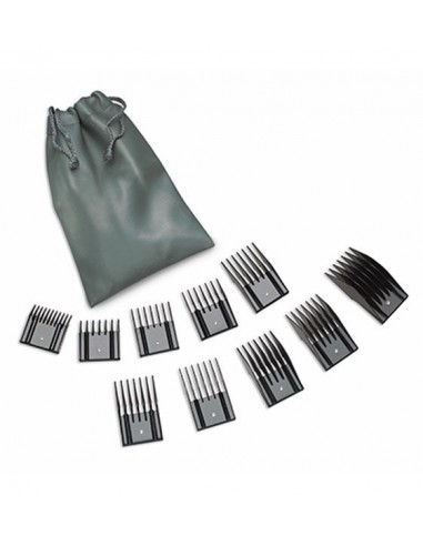 Set de Peines Universal 10 Piezas Oster® para Máquina Corta Pelos. Distribuidor oficial de productos para peluquería. Venta Mayo